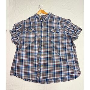 Duluth Trading Co. Shirt button down shorts sleeve Men’s 4XL  Plaid